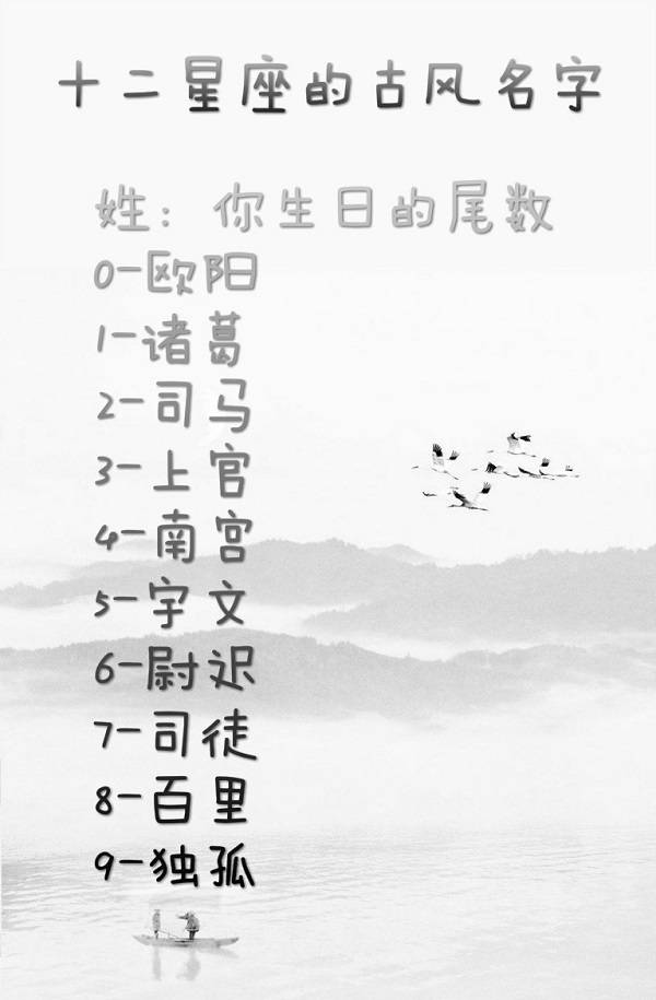 测试前世古代身份名字_测你的古代名字和身份_古代名字和身份