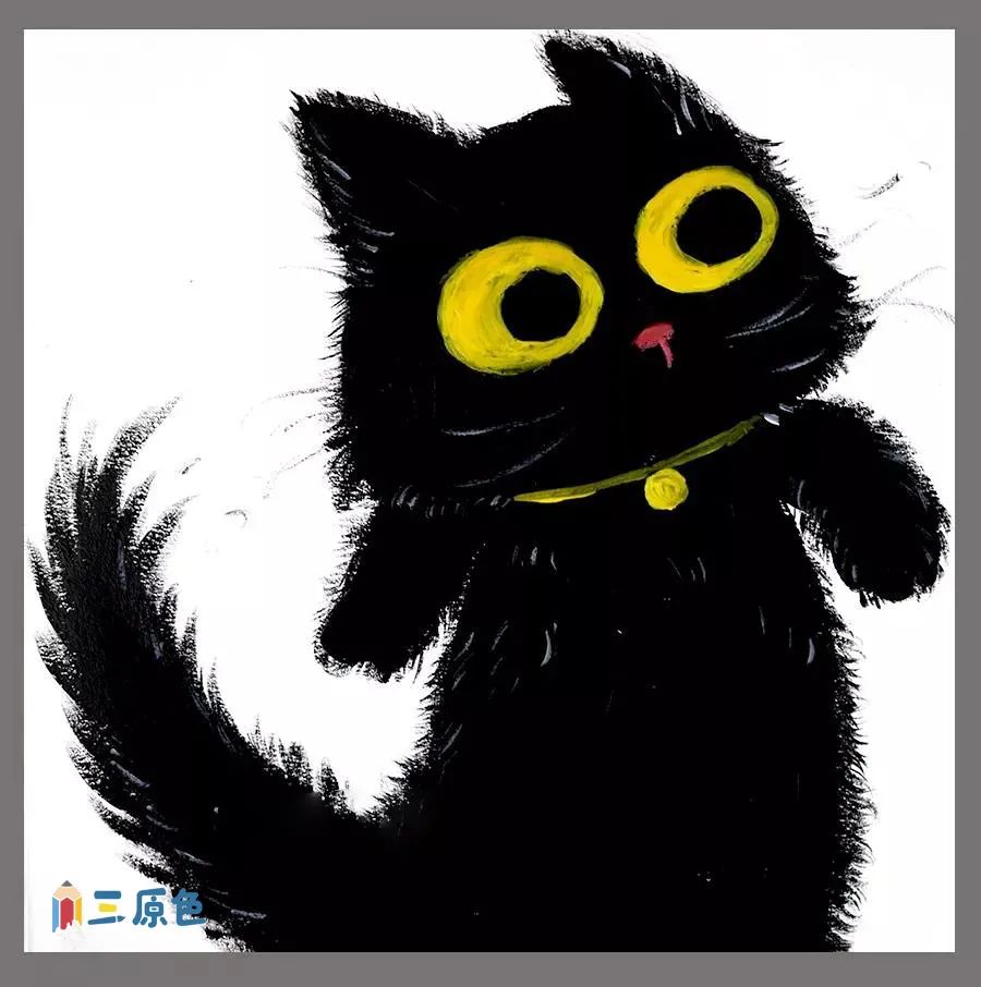 简单画黑猫警长_黑猫警长图片简笔画_画的很简单的黑猫警长